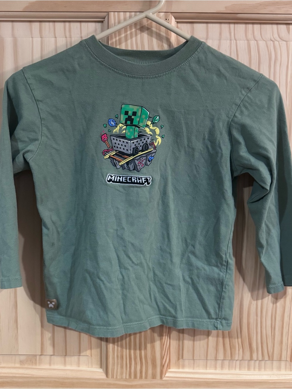 Zara Minecraft Long-Sleeve Tee size 6-7